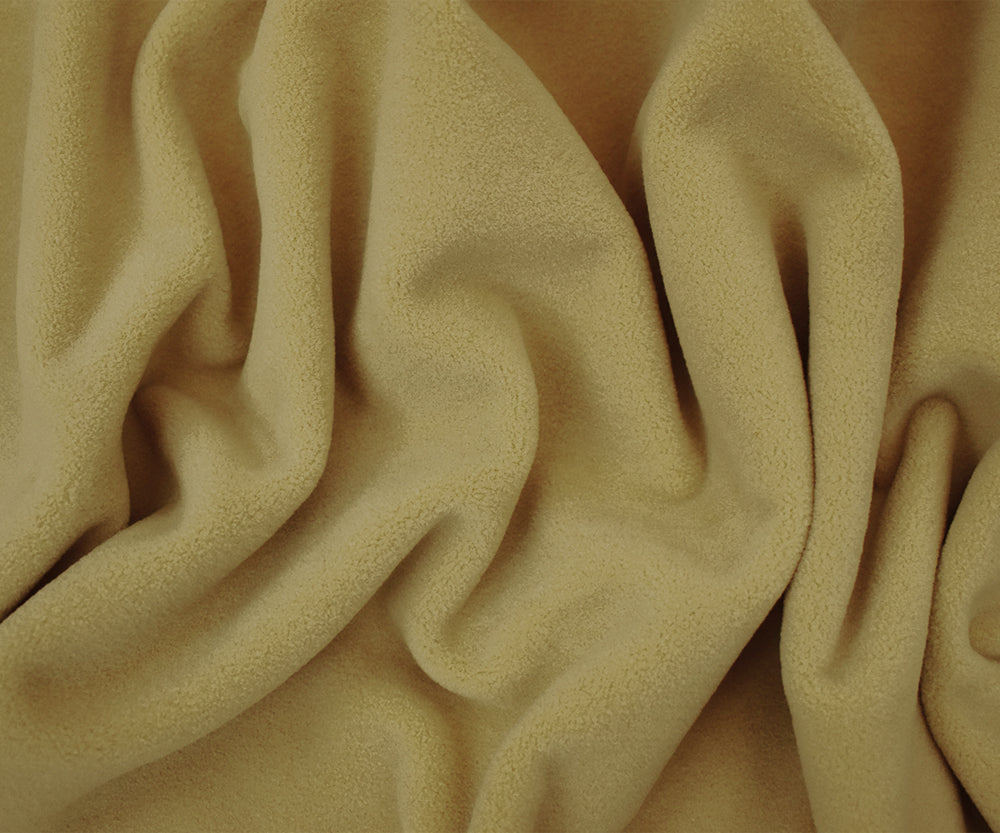 1 Yard Pyramid Beige Polartec Wind Pro Heavy Weight Knit Fabric for Jackets and Outerwear 62 Inches Wide