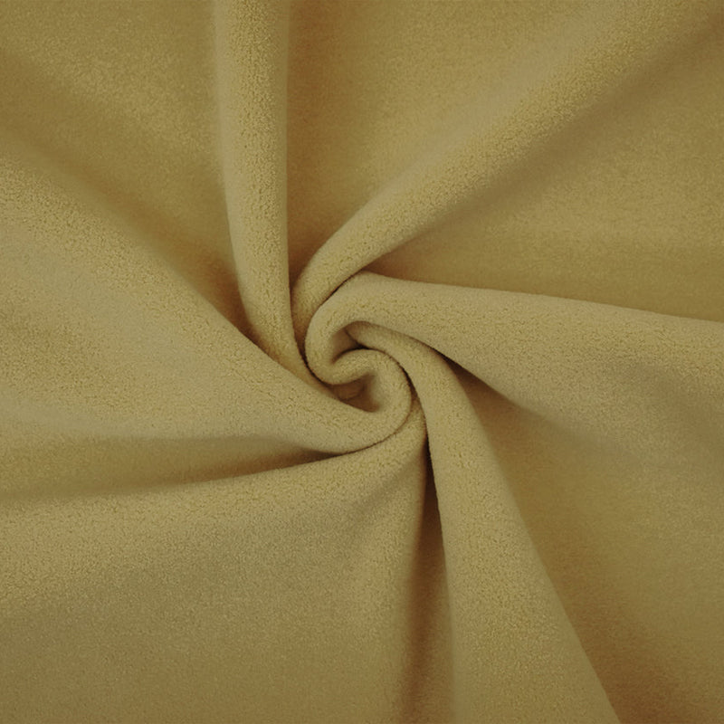 1 Yard Pyramid Beige Polartec Wind Pro Heavy Weight Knit Fabric for Jackets and Outerwear 62 Inches Wide