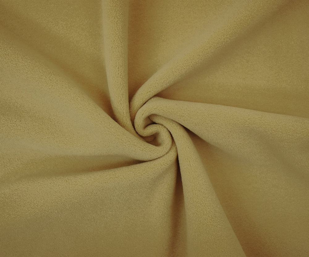 1 Yard Pyramid Beige Polartec Wind Pro Heavy Weight Knit Fabric for Jackets and Outerwear 62 Inches Wide