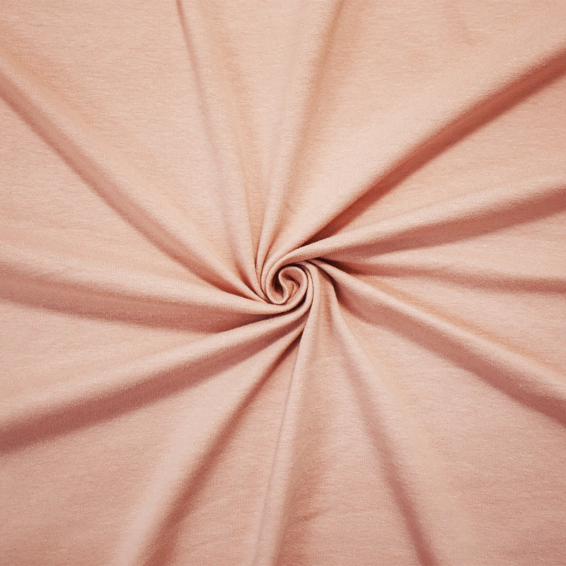 1 Yard Pink Cotton Jersey Knit Stretch Fabric for Apparel Activewear Dresses 60 Inch wide