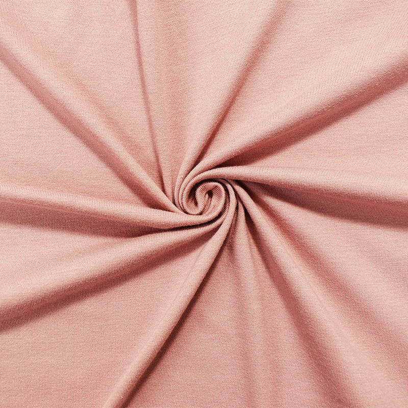 1 Yard Dusty Pink Cotton Jersey Knit Fabric with Stretch for Dresses Activewear and Apparel 60 Inch wide