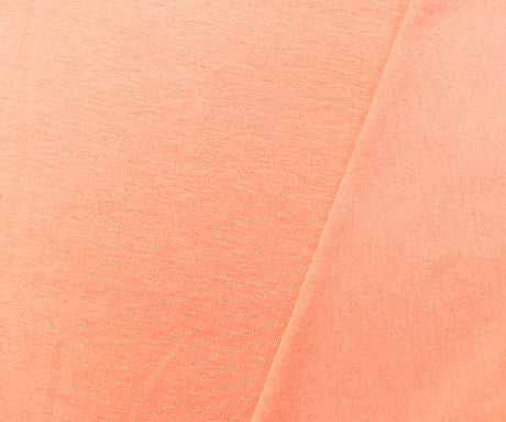 1 Yard Pastel Orange Cotton Spandex Jersey Knit Fabric with Soft, Stretchy Texture, Perfect for Versatile Clothing, 60 Inches Wide