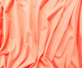 1 Yard Pastel Orange Cotton Spandex Jersey Knit Fabric with Soft, Stretchy Texture, Perfect for Versatile Clothing, 60 Inches Wide