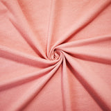 1 Yard Beach Summer Pink Cotton Jersey Knit Fabric with Smooth Stretch Feel, Ideal for Lightweight and Stylish Clothing, 62 Inches Wide