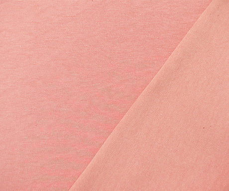 1 Yard Beach Summer Pink Cotton Jersey Knit Fabric with Smooth Stretch Feel, Ideal for Lightweight and Stylish Clothing, 62 Inches Wide