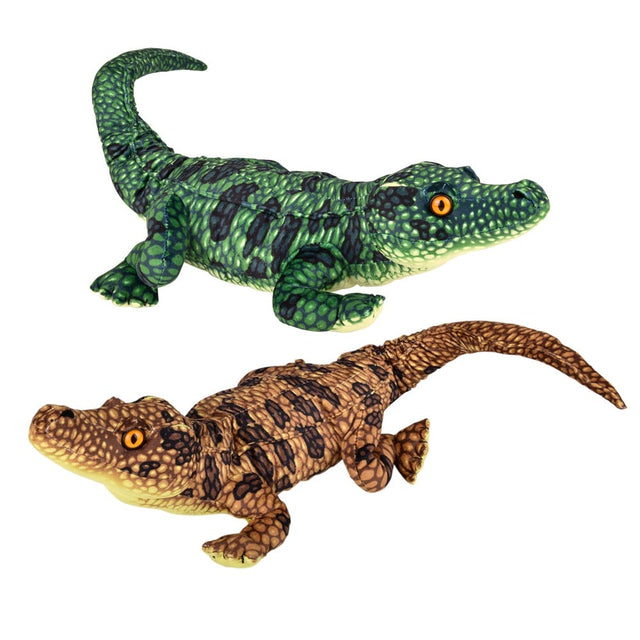 Alligator Plush 30" Supersoft Green and Brown