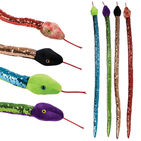 Sequin Snake Plush Toy (1 PC)
