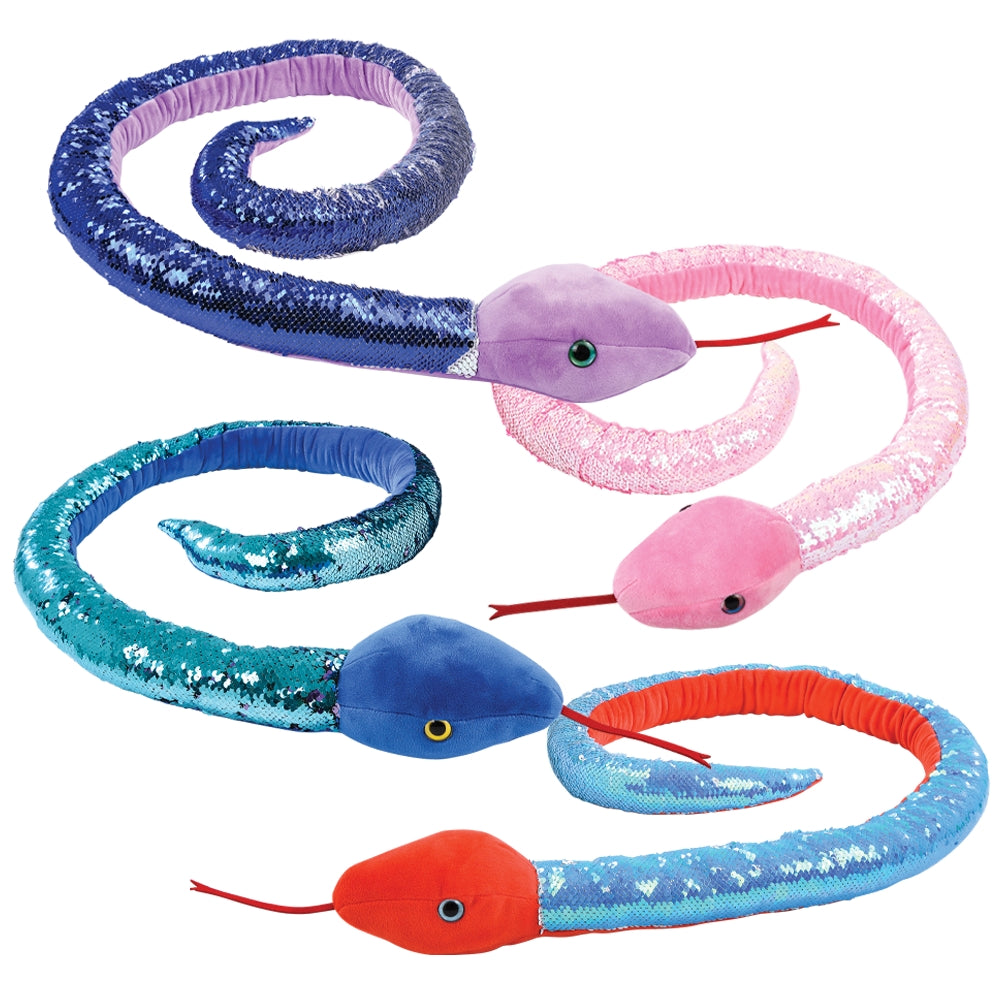 Sequin Snake Plush Toy 67"