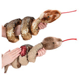 Sequin Snake Plush 67" Natural (1 PC)