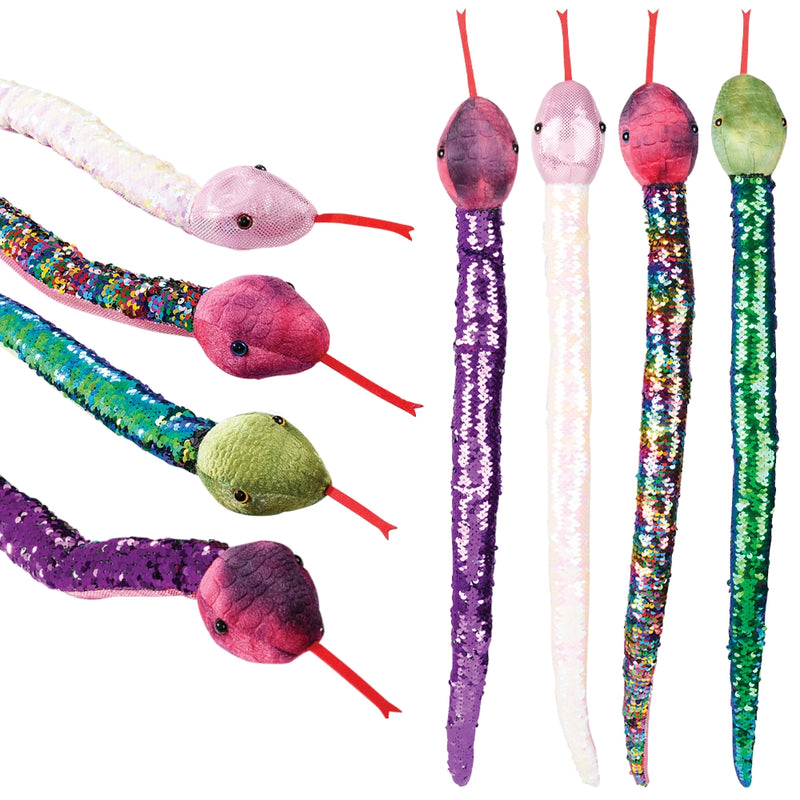Sequin Snake Plush 26" (1 PC)