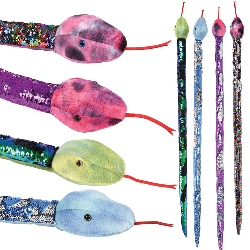 Sequin Snake Plush 67"