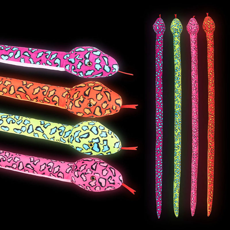 Glow In Dark Fox Snake Plush 67"