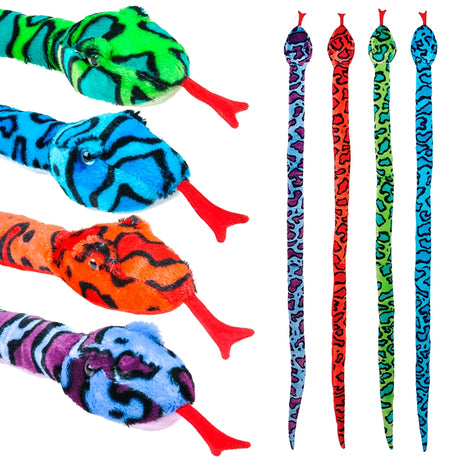 Fox Snakes Plush Toy (4 PC Poly Bag)