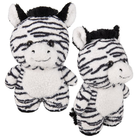 Plush Zebra Scruffy Bunch Zebra 8"