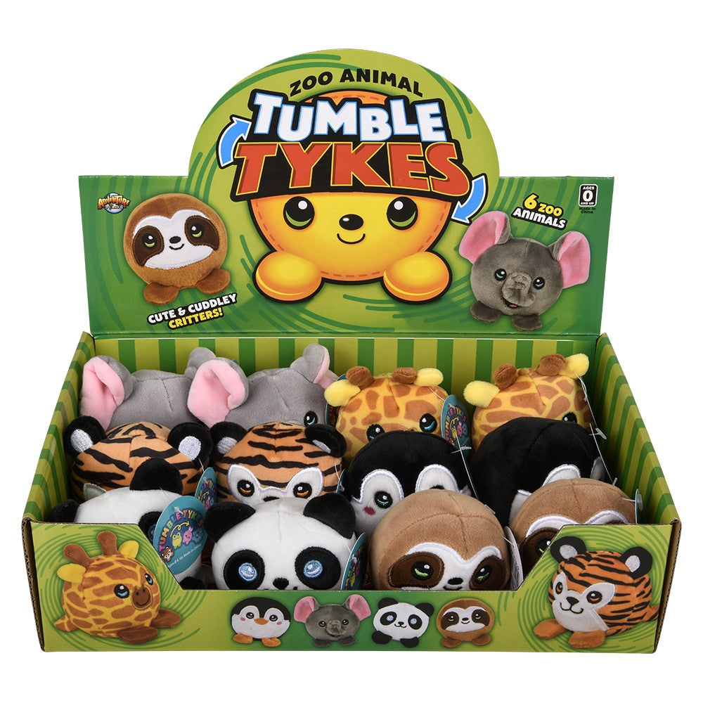 Zoo Plush Assortment (12 PC Display)