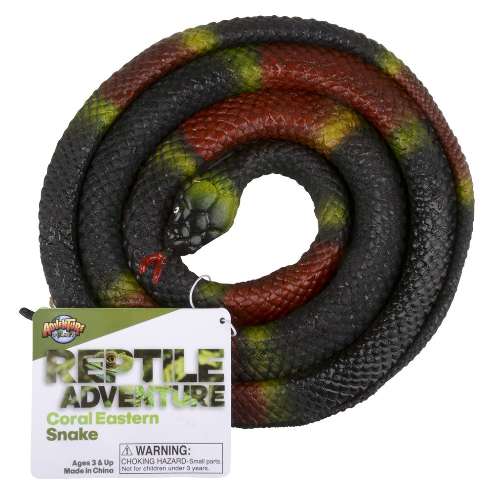 Rubber Eastern Coral Snake 48"