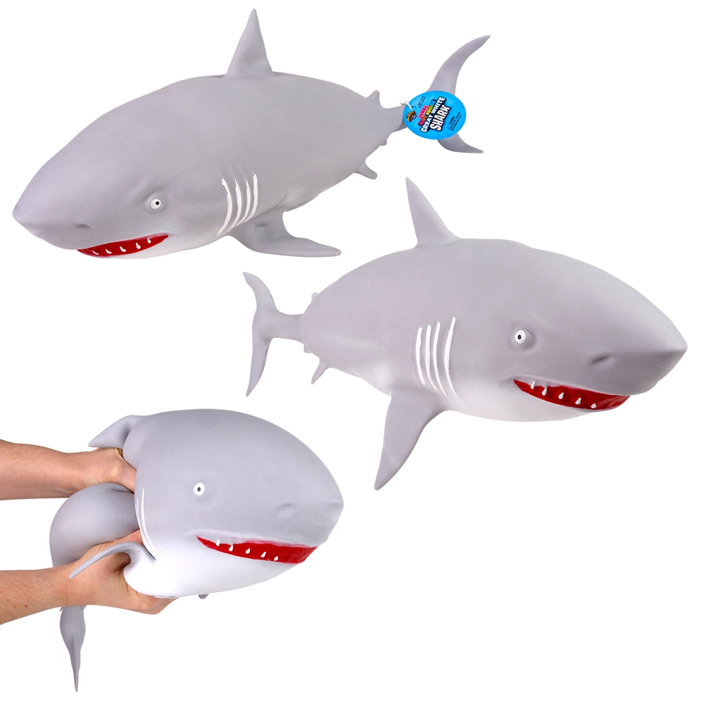 Jumbo Soft Squish Great White Shark (1 PC)