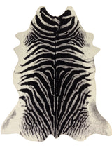 Zebra Print Polyester Faux Fur Rug - Zebra Animal Print, 5' X 7' (1 Rug)