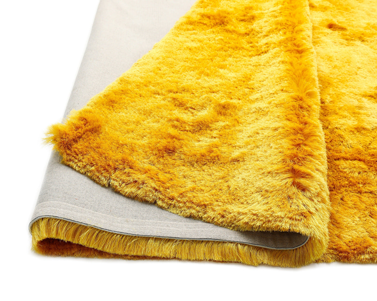 Brisa Shag Viscose Polyester Fabric - Aspen Gold Shag, 2" Pile Height (1 Yard)