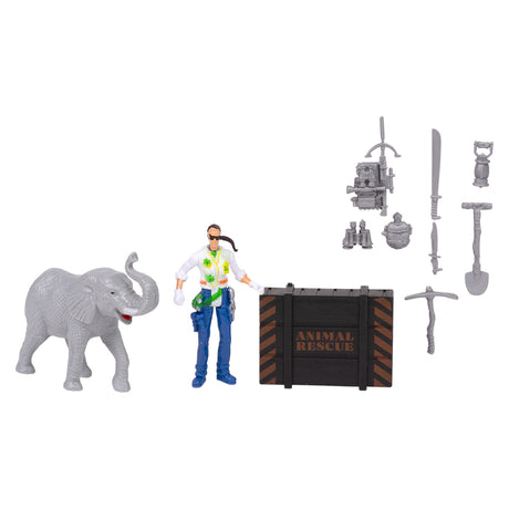 Elephant Research Figurine Set