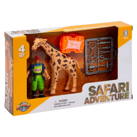 Giraffe Veterinarian Figurine Set