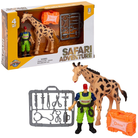 Giraffe Veterinarian Figurine Set