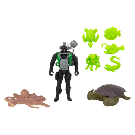 Sea Life Diver Figurine Set