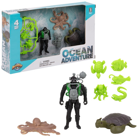Sea Life Diver Figurine Set