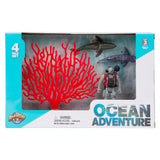 Shark Diver Figurine Set