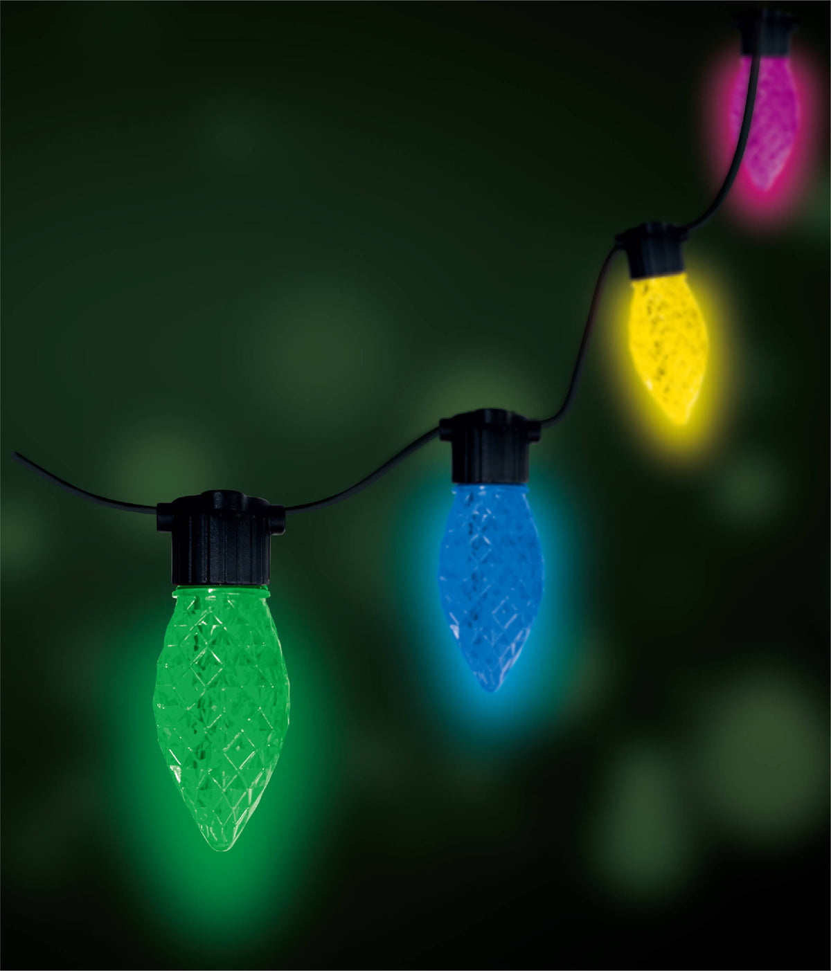 C9 Multi Faceted 25 LED Light Set