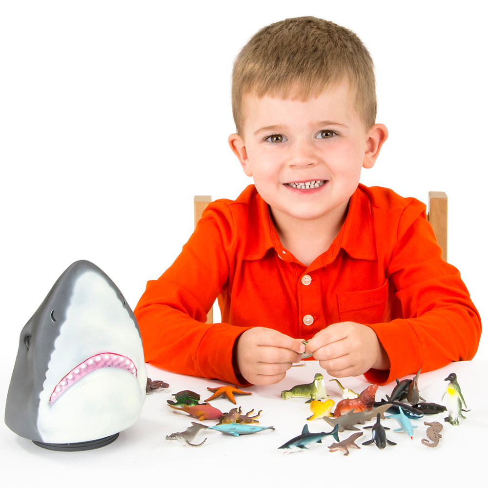 Aquatic Animal Set With Shark Head Case (24 PC)