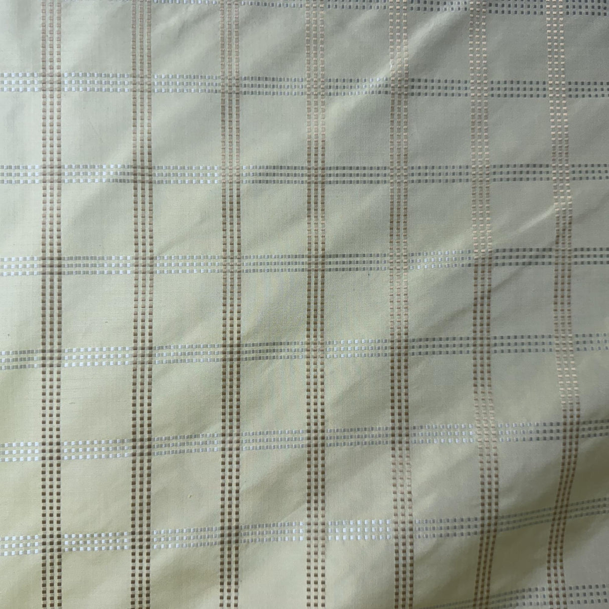 Astra Fabric Silk Fabric - Dotted Squared Stripe, 54" Width (1 Yard)