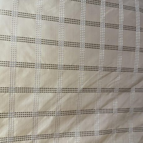 Astra Fabric Silk Fabric - Dotted Squared Stripe, 54" Width (1 Yard)