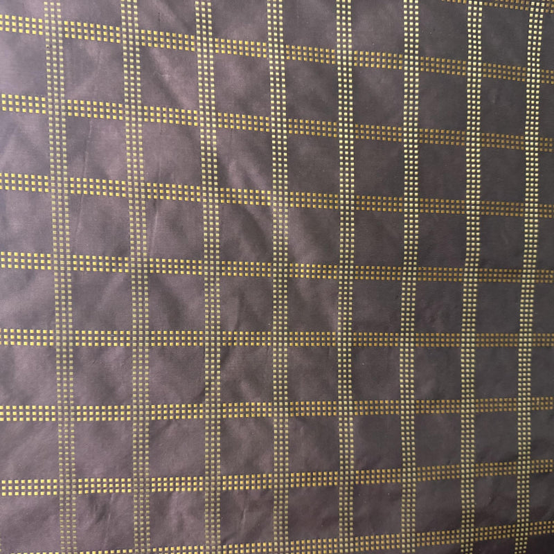 Astra Fabric Silk Fabric - Dotted Squared Stripe, 54" Width (1 Yard)