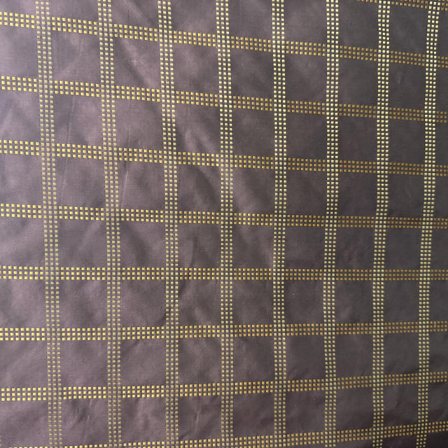 Astra Fabric Silk Fabric - Dotted Squared Stripe, 54" Width (1 Yard)