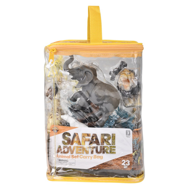 Safari Animal Set With Carry Bag