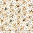 Cotton Fabric Texas Longhorns Tan 44/45"