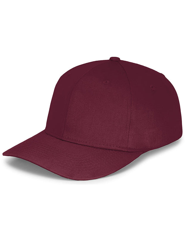 Panel Caps 6204 Cotton Twill Fabric - Maroon, Structured 6-Panel, Low-Profile, Pro-Model, Snapback Adjustable (One Size)