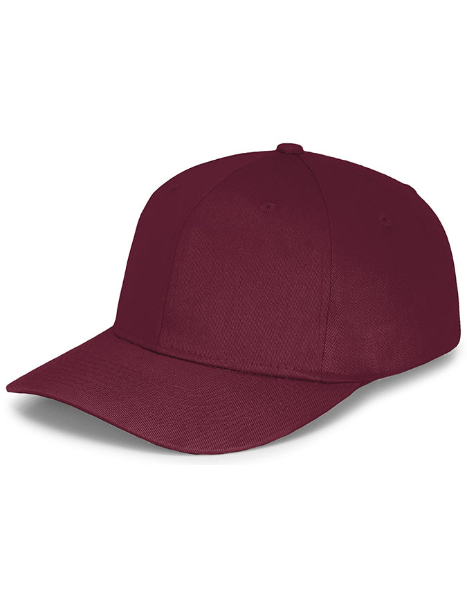 Panel Caps 6204 Cotton Twill Fabric - Maroon, Structured 6-Panel, Low-Profile, Pro-Model, Snapback Adjustable (One Size)