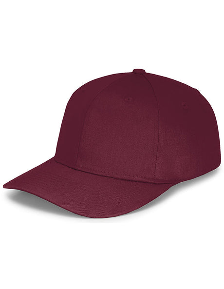 Panel Caps 6204 Cotton Twill Fabric - Maroon, Structured 6-Panel, Low-Profile, Pro-Model, Snapback Adjustable (One Size)