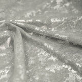 Cloud 9 Foil Printed Brushed Terry Fleece Fabric - Metallic Speckled Foil Print, 57" Width (1 Yard)
