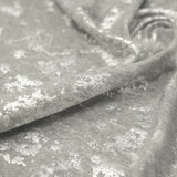 Cloud 9 Foil Printed Brushed Terry Fleece Fabric - Mauve/Rose Gold, Gray/Silver, 57" Width (1 Yard)