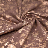 Cloud 9 Foil Printed Brushed Terry Fleece Fabric - Metallic Speckled Foil Print, 57" Width (1 Yard)