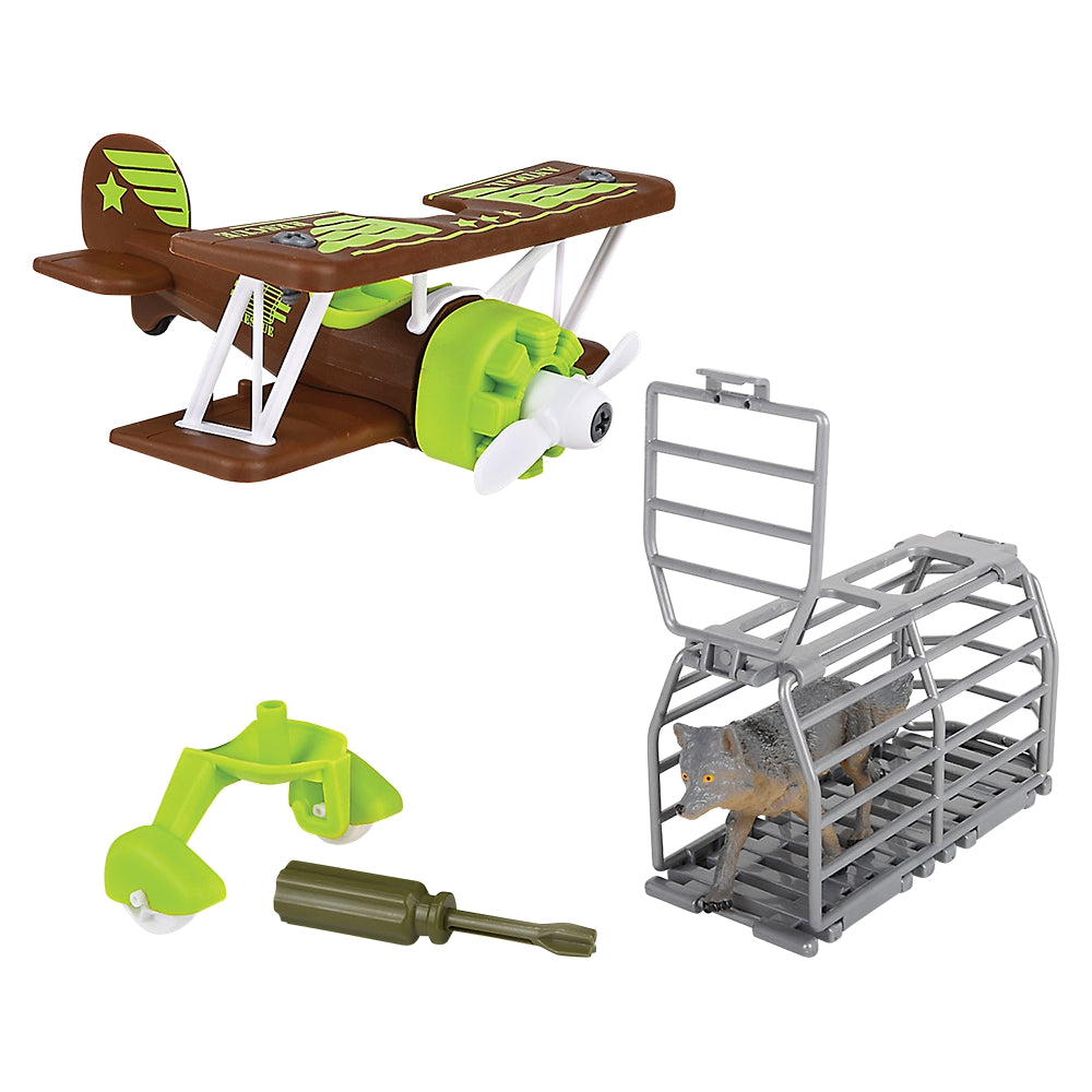 Animal Evacuation Plane Wolf Playset (1 PC)