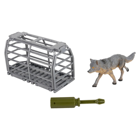 Animal Evacuation Plane Wolf Playset (1 PC)