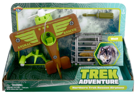 Animal Evacuation Plane Wolf Playset (1 PC)