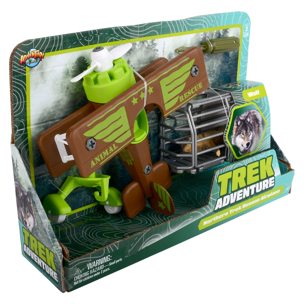 Animal Evacuation Plane Wolf Playset (1 PC)