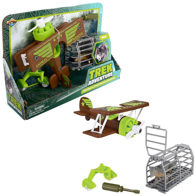 Animal Evacuation Plane Wolf Playset (1 PC)