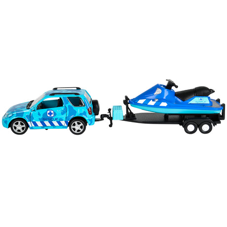 Aquatic Die-Cast 4 X 4 Rover And Jet Ski