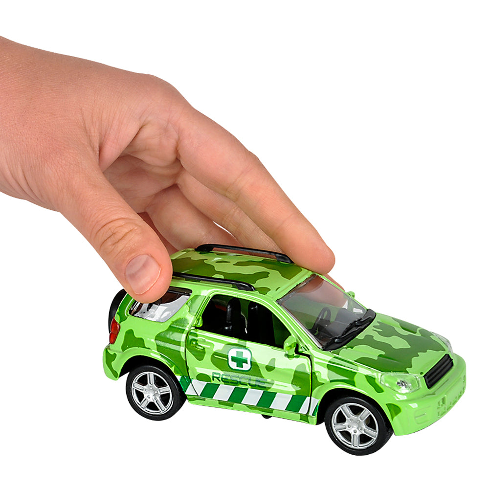 Die-Cast Jungle Rover and Speedboat Set